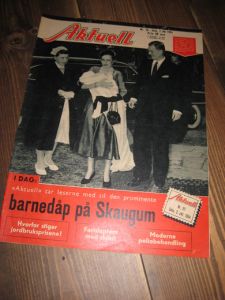 1954,nr 020, Aktuell. Barnedåp på Skaugum.