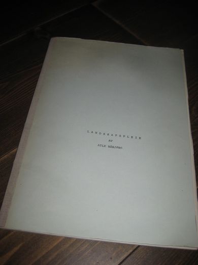 HÅBJØRG: LANDSKAPSPLEIE 1981