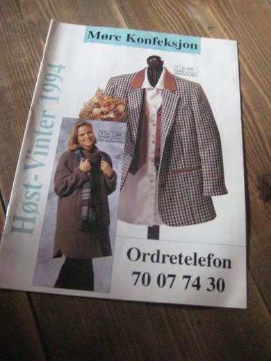 Reklamehefte fra Møre Konfeksjon Volda 1994