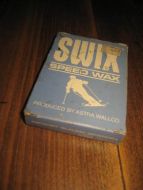Eske med en klosse, SWIX SPEED WAX, fra Astra Wallco, 60-70 tallet