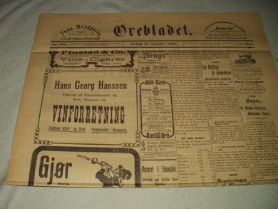 1905 nr 306 Ørebladet