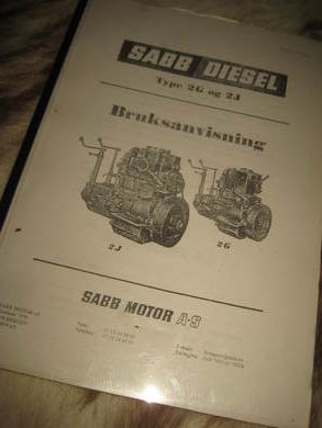 SABB DIESEL Type 2G og 2J Bruksanvisning på 85 sider 1980