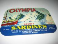 OLYMPIA BRAND, fra STAVANGER CANNING CO, STAVANGER