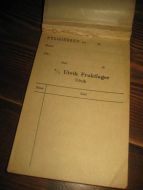 Blokk FYL\GJEBREV fra UTVIK FRUKTLAGER, UTVIK, 50-60 tallet