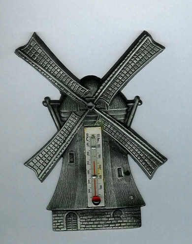 Termometer i metall MØNSTERBESKYTTET