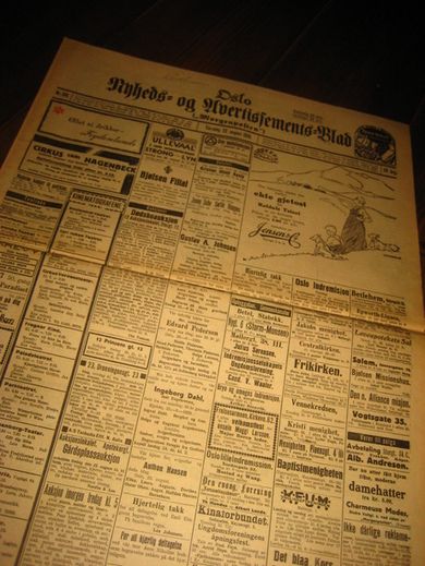 1929 nr 194 Oslo Nyheds- og Avertissements Blad