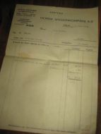 Faktura fra NORSK MASKINKOMPANI OSLO til Leif Fjelde Skofabrik 5 mars 1949