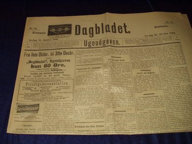 1889 nr 085 Dagbladet Ugeutgaven