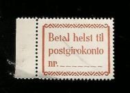 Merke med tekst 