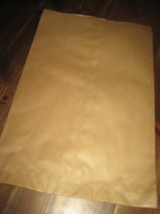 Store papirposer fra avvikla krambok på 50-60 tallet. 4 stk., Ca 30* 47 cm store. 