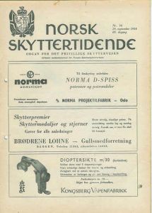 1954,nr 034, NORSK SKYTTERTIDENDE.