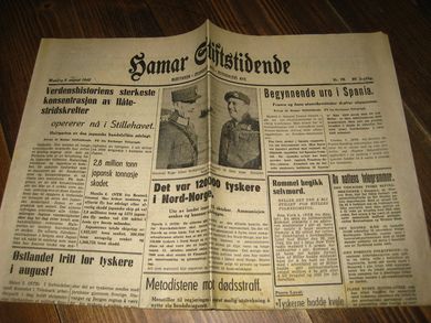 1945 nr 070 Hamar Stiftstidende