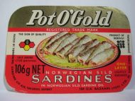 Pot O' Gold fra Tønsberg Sardine, Co, Tønsberg.