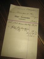 MODALEN 1 AUGUST 1905 Fra Olav Straume Landhandleri