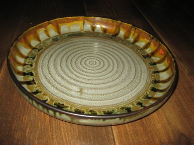 Meget pent EGERSUND fat, ca 30 cm i diameter. 60 tallet. 