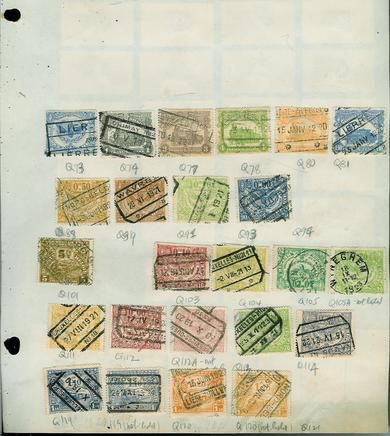 1920, 24 merker fra tidleg 1900.
