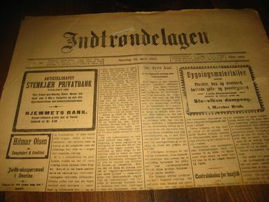 1916 nr 070 Indtrøndelagen