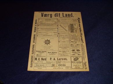 1898 nr 009 Værg dit Land