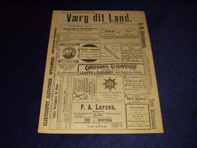 1898 nr 026 Værg dit Land