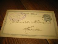 BREV KORT til Oplandske Kreditbank Hamar 1882 Meget pent