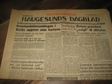 1948 nr 208 HAUGESUNDS DAGBLAD