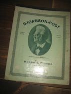 Omslaget på blokk skrivepapir fra 30-40 tallet BJØRNSON POST fra Bakke & Eidsaa Hundeidvik