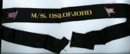 Band med brodering fra M/S OSLOFJORD 1966