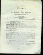 1886,nr 004, Circulære fra Den Kongelige Norske Regjerings Departement for det Indre. Poststyrelsen.