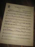 Johannes Brahms Op. 98, No 3. Symphonie nr 4, III. sats. Oboe, 1927.