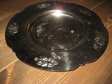 Serveringsfat, ca 29 cm i diameter, 40 tallet.