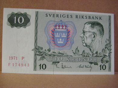 1971 P F174943 10 KRONOR