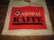 Plastnett med reklame for AKSDAL KAFFE 70 tallet