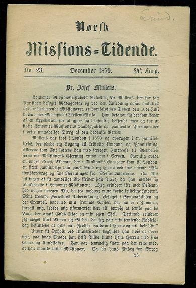 1879 nr 023 Norsk Missions Tidende
