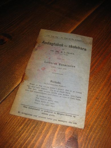 Janke: Andaktsbok for skolebarn Luthersk Bokmission 1913