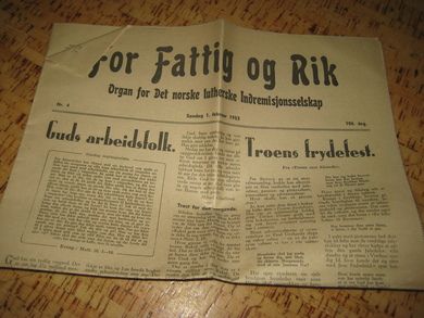 1953 nr 004 For Fattig og Rik