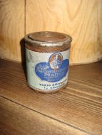 Boks Sølv Aluminiumsmaling fra MONOPOL Bergen 50 tallet