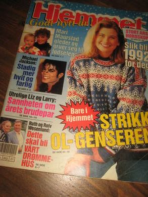 1991 nr 001 HJEMMET MICHAEL JACKSON - LIZ TAYLOR