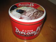 Pen boks uten innhold DIPLOM IS fra Bergensmeieriet Bergen 60 tallet