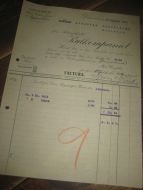 Fractura fra Kullkompaniet Drammen 28 februar 1912