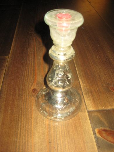 Gammel lysestake i fattigmanns sølv tidleg 1900 Ca 18 cm høg