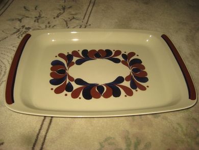 Nordfjord stort fat fra Figgjo ca 40*26 cm stort 60 tallet