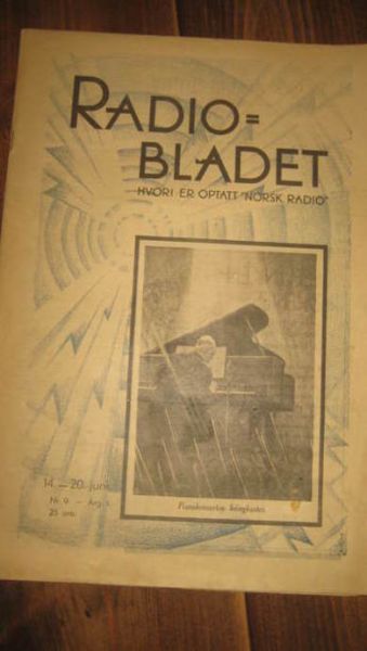 1931,nr 009, RADIO BLADET. 1. årgang.
