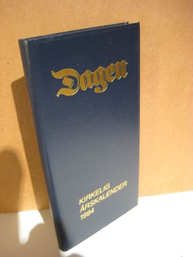 KIRKELEG ÅRSKALENDER 1994. Reklame for DAGEN. Ubrukt.