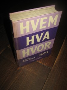 1971, HVEM HVA HVOR