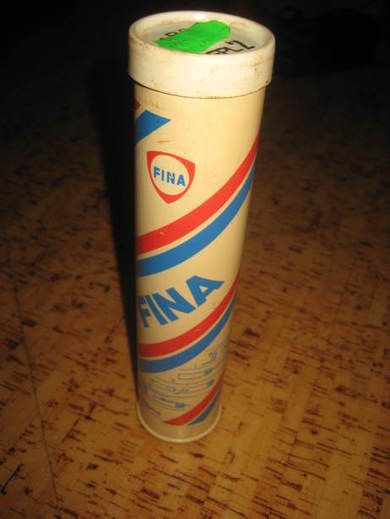 Plastflaske med innhold FINA 80 tallet