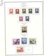 1949, 50, 12 stk. frimerker fra Romania.