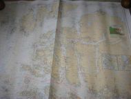 FENSFJORDEN - SOGNESJØEN Originalkart fra Det Norske kartverk pent i glass og ramme Dette er kart nr 9