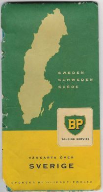 BP  Vegkarta over Sverige