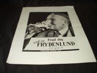 Reklameplakat fra Frydenlund Bryggeri 1938