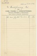 Cand Pharm C Christoffersen 1926